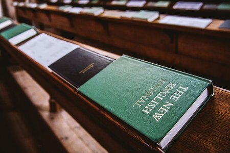 Close-up tables book photo