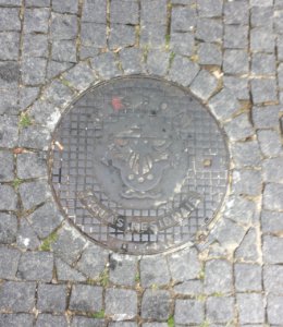 Schachtdeckel Lissabon 4