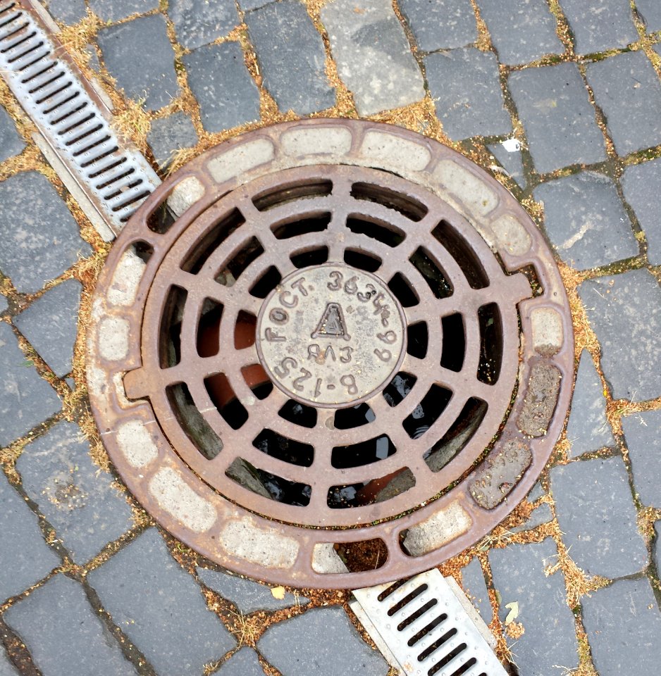 Schachtdeckel Sankt Petersburg - Alexander-Newski-Kloster