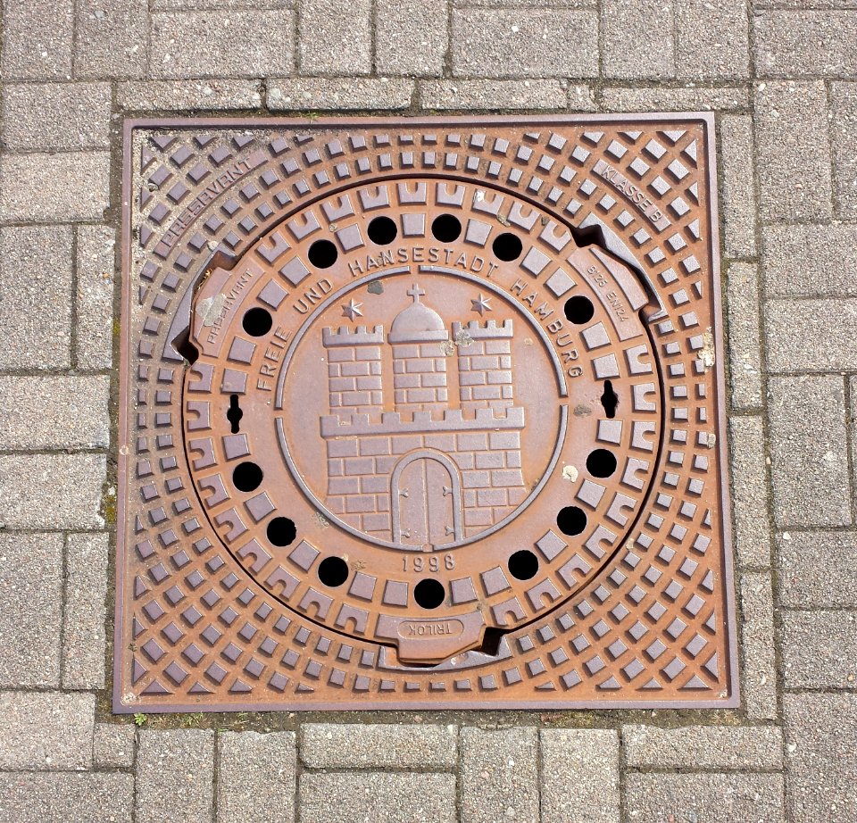 Schachtdeckel Hansestadt Hamburg