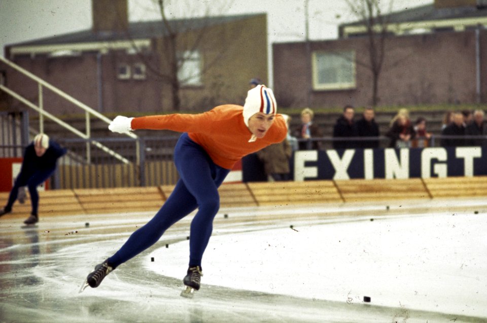 Schaatswedstrijden om de IJsselcup in Deventer. Jorrit Jorritsma in aktie., Bestanddeelnr 254-8238
