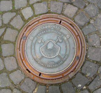 Schachtdeckel Jakobsweg Mayen