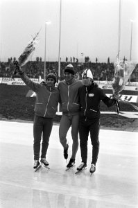 Schaatswedstrijden voor eerste ISSL World Cup voor prof op De Uithof in Den Haag, Bestanddeelnr 926-1420