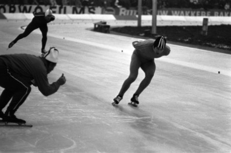 Schaatswedstrijden voor eerste ISSL World Cup voor prof op De Uithof in Den Haag, Bestanddeelnr 926-1426