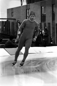 Schaatswedstrijden voor eerste ISSL World Cup voor prof op De Uithof in Den Haag, Bestanddeelnr 926-1418