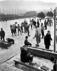 Schaatsvreugde op de ijsbaan Kralingen te Rotterdam, Bestanddeelnr 911-9913