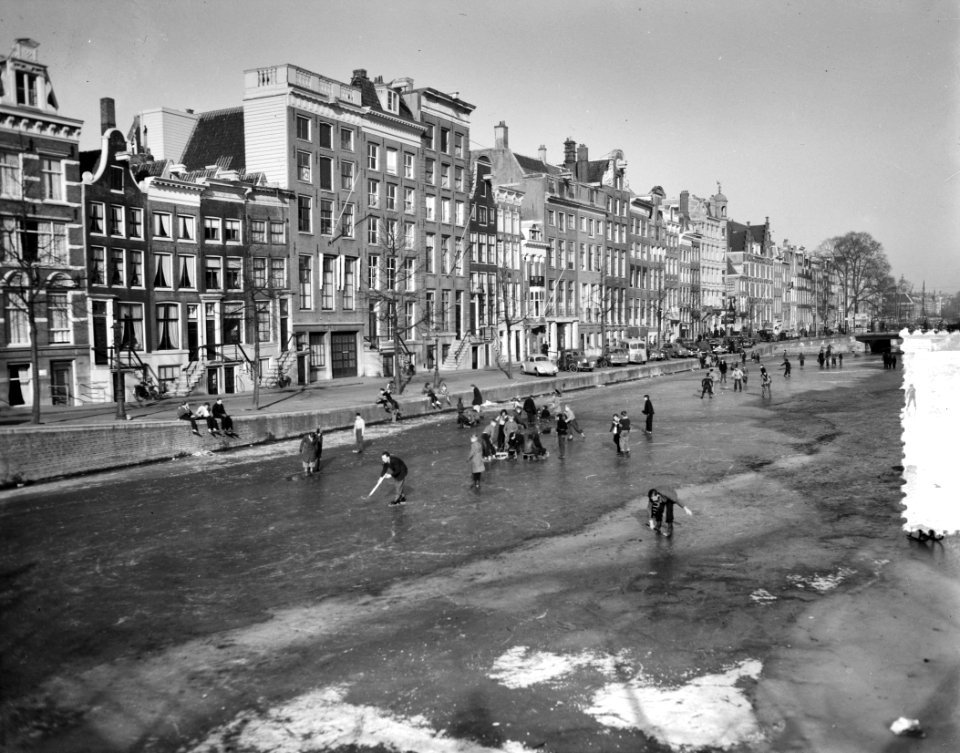 Schaatsvrij voor scholen, Keizersgracht, Bestanddeelnr 906-9971