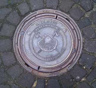 Schachtdeckel Jakobsweg Koblenz