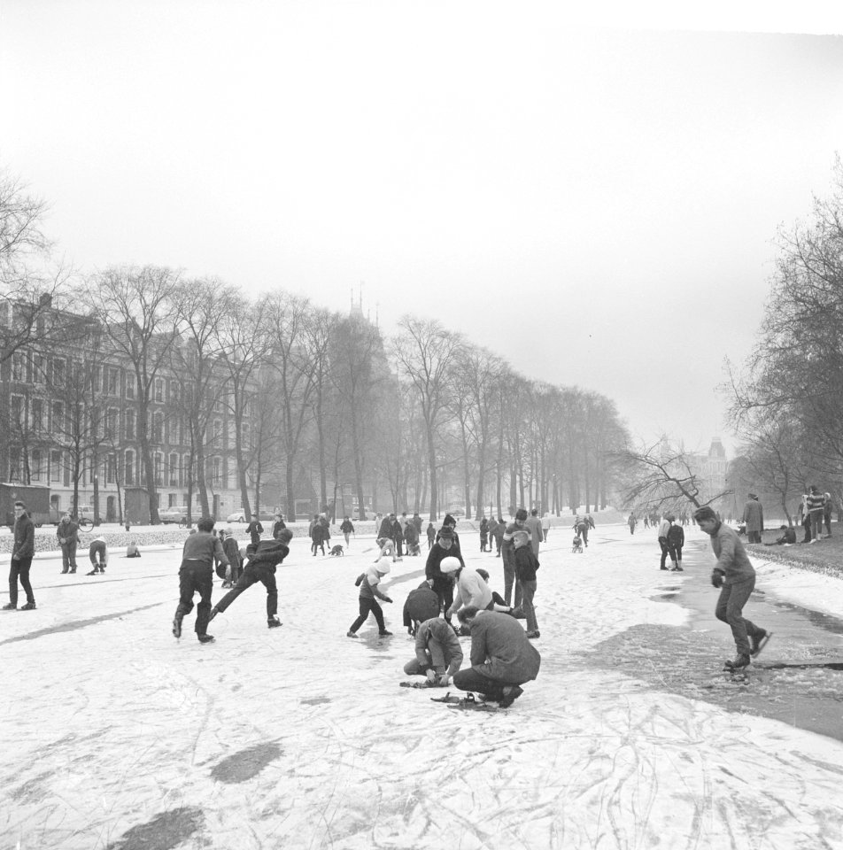Schaatsen op de Stadhouderskade, Bestanddeelnr 914-6492