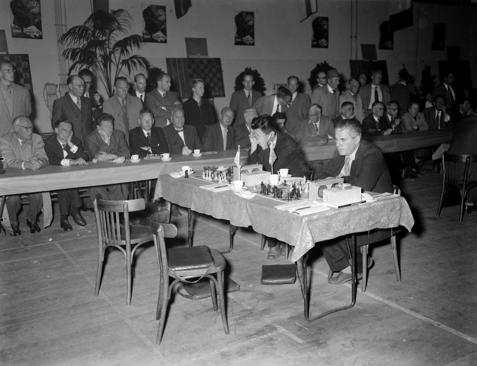 Schaakolympiade Amsterdam, Neykirch en Minev (Bulgaren), Bestanddeelnr 906-7345