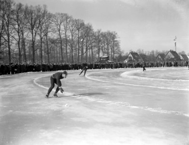 Schaatskampioenschappen langebaan Amersfoort Maarse 1, Van de Voort 2., Bestanddeelnr 906-9963