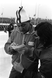 Schaatswedstrijden voor eerste ISSL World Cup voor prof op De Uithof in Den Haag, Bestanddeelnr 926-1423