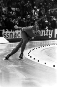 Schaatswedstrijden voor eerste ISSL World Cup voor prof op De Uithof in Den Haag, Bestanddeelnr 926-1427