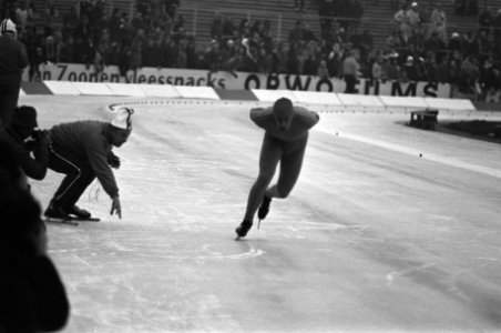 Schaatswedstrijden voor eerste ISSL World Cup voor prof op De Uithof in Den Haag, Bestanddeelnr 926-1425
