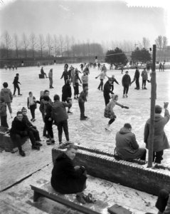 Schaatsvreugde op de ijsbaan Kralingen te Rotterdam, Bestanddeelnr 911-9915