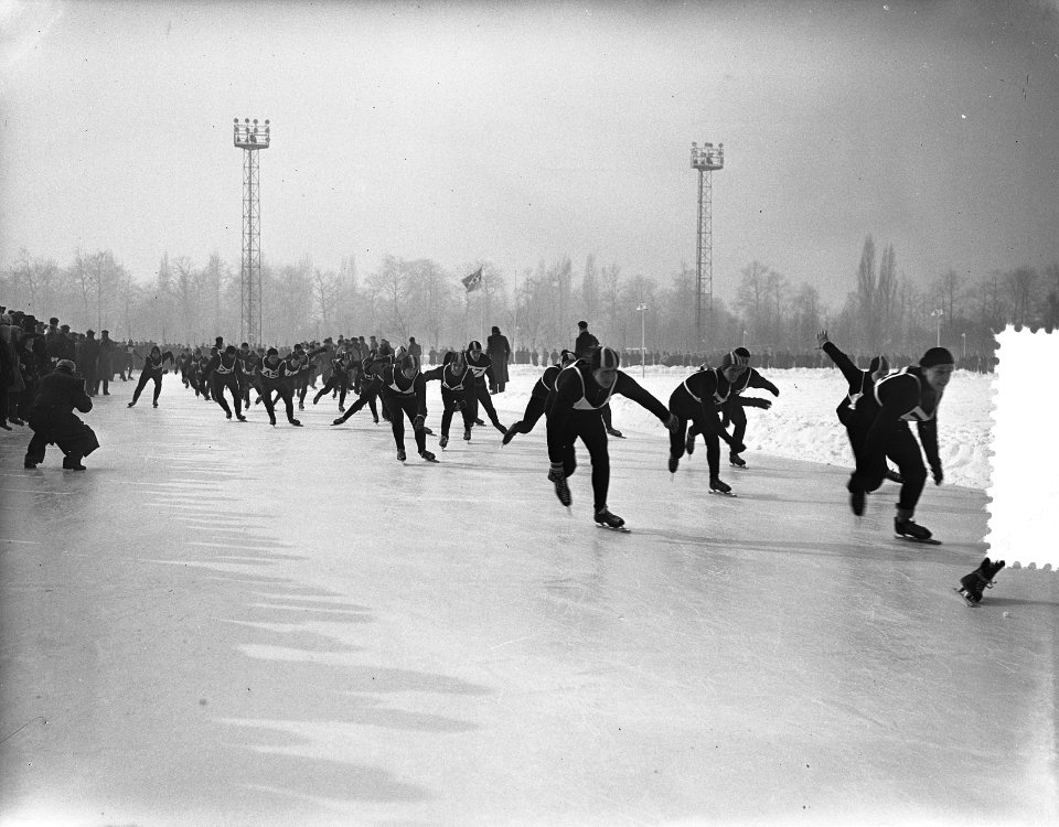 Schaatswedstrijd om grote prijs van Amsterdam Start, Bestanddeelnr 907-5999