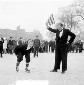Schaatswedstrijd Leidsekade Amsterdam, Bestanddeelnr 906-2888