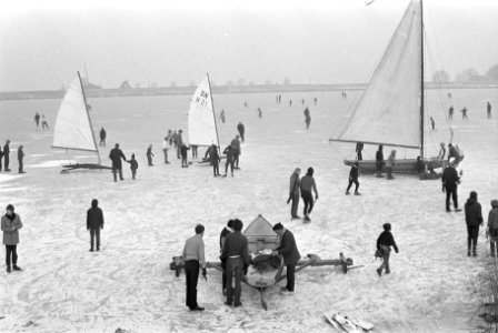 Schaatsen en ijszeilen op Gouwzee, Bestanddeelnr 923-0953