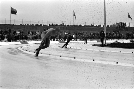 Schaatswedstrijden voor eerste ISSL World Cup voor prof op De Uithof in Den Haag, Bestanddeelnr 926-1414