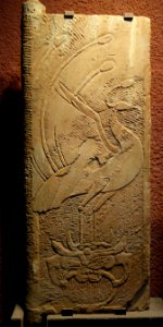 Scarlet Bird and Pushou tomb doors, 1 of 2, China, Eastern Han dynasty, 25-220 AD, stone - Sichuan Provincial Museum - Chengdu, China - DSC04751