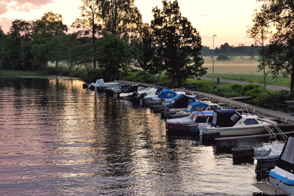 Water lake evening