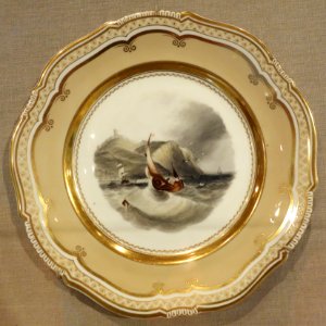 Scarbro Castle, Yorkshire - Coalport Porcelain Factory, Shropshire, England, c. 1820-1830, porcelain - De Young Museum - DSC00904