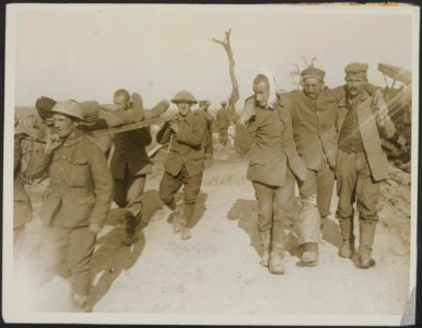 Scene in front of Morval on the morning of the battle 25th Sept. 1916., Bestanddeelnr 158-2033