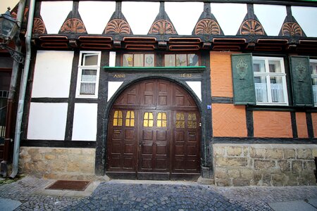House facade middle ages quedlinburg