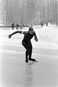 Schaatsinterland Nederland tegen Noorwegen in Groningen. Sprinter Geert Kuiper i, Bestanddeelnr 931-8739