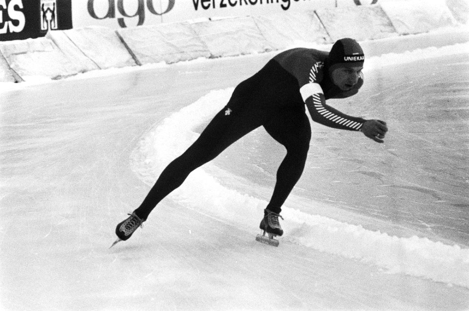 Schaatsinterland Nederland tegen Noorwegen in Groningen. Yep Kramer in actie., Bestanddeelnr 931-8765