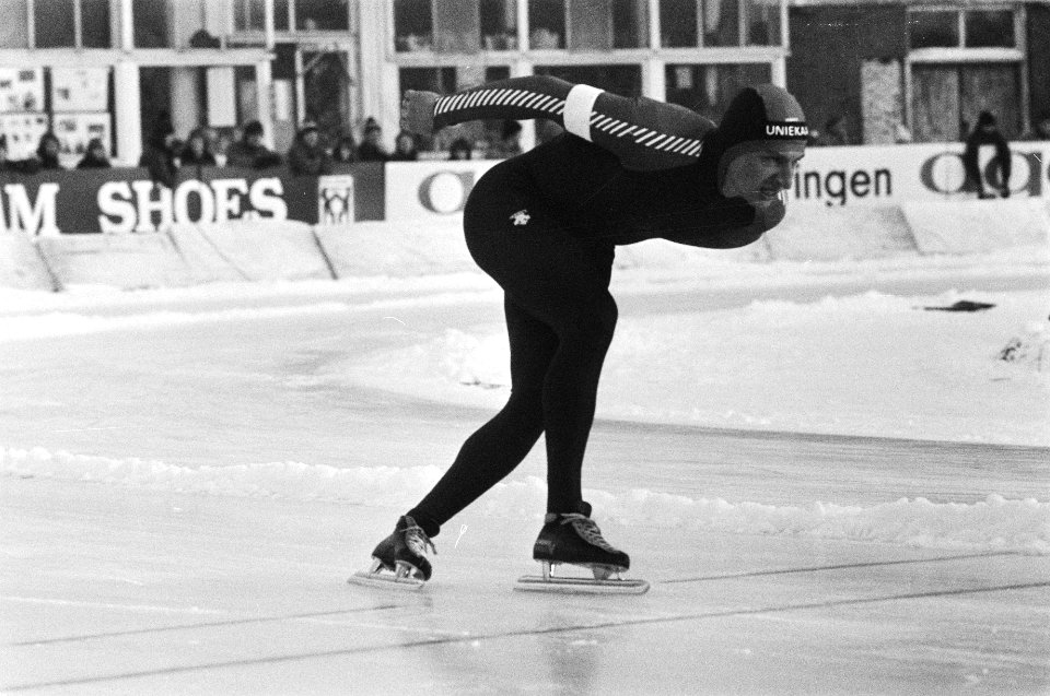 Schaatsinterland Nederland tegen Noorwegen in Groningen. Yep Kramer in actie., Bestanddeelnr 931-8764