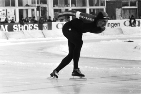Schaatsinterland Nederland tegen Noorwegen in Groningen. Yep Kramer in actie., Bestanddeelnr 931-8764
