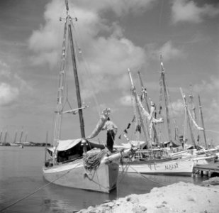 Schepen in de haven van Oranjestad op Aruba, Bestanddeelnr 252-7848