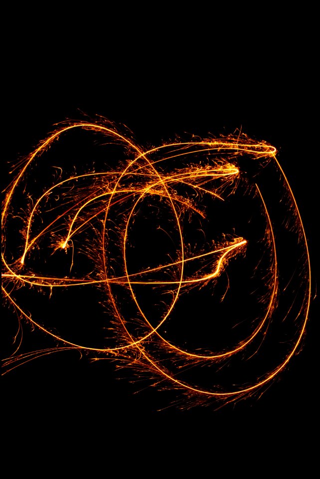 New year's eve shining fire