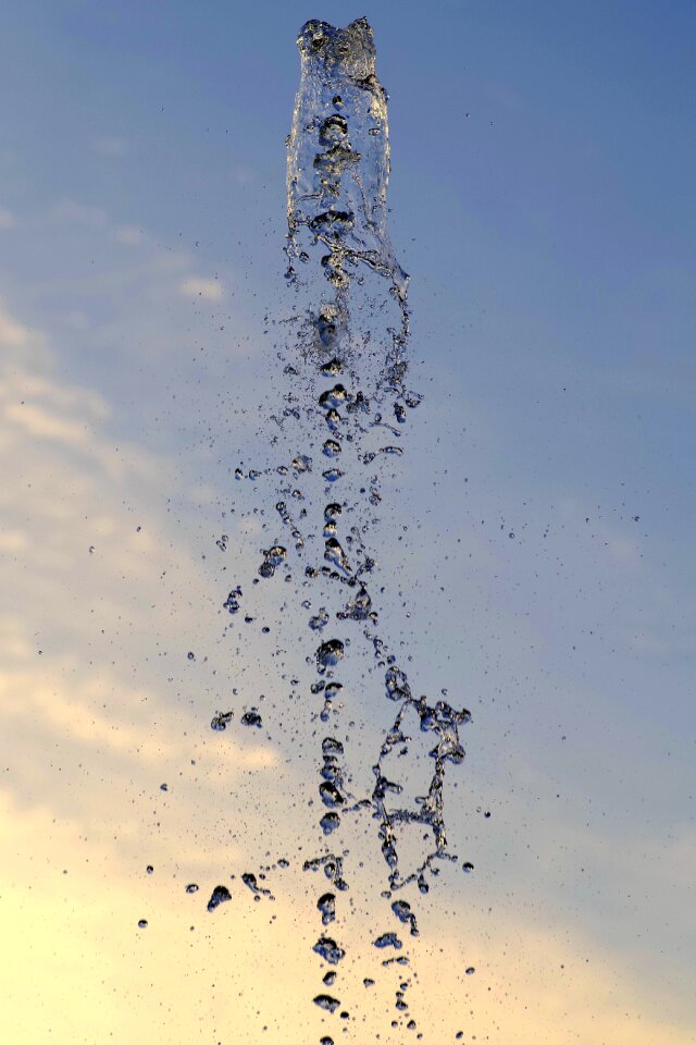 Water sky water splashes