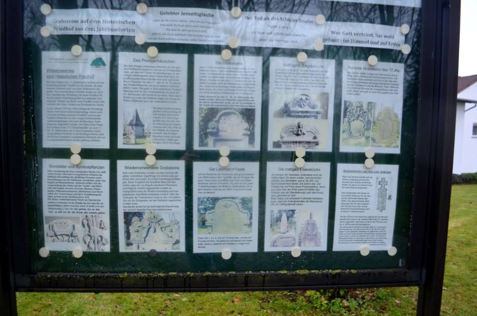 Schenklengsfeld, Historischer Friedhof, Schild
