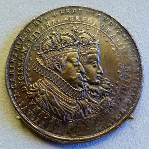 Schautaler, Ferdinand II and his wife Eleonora, Holy Roman Empire, St. Veit, 1622 - Bode-Museum - DSC02694