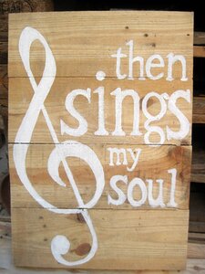 Handmade sign hand painted sing