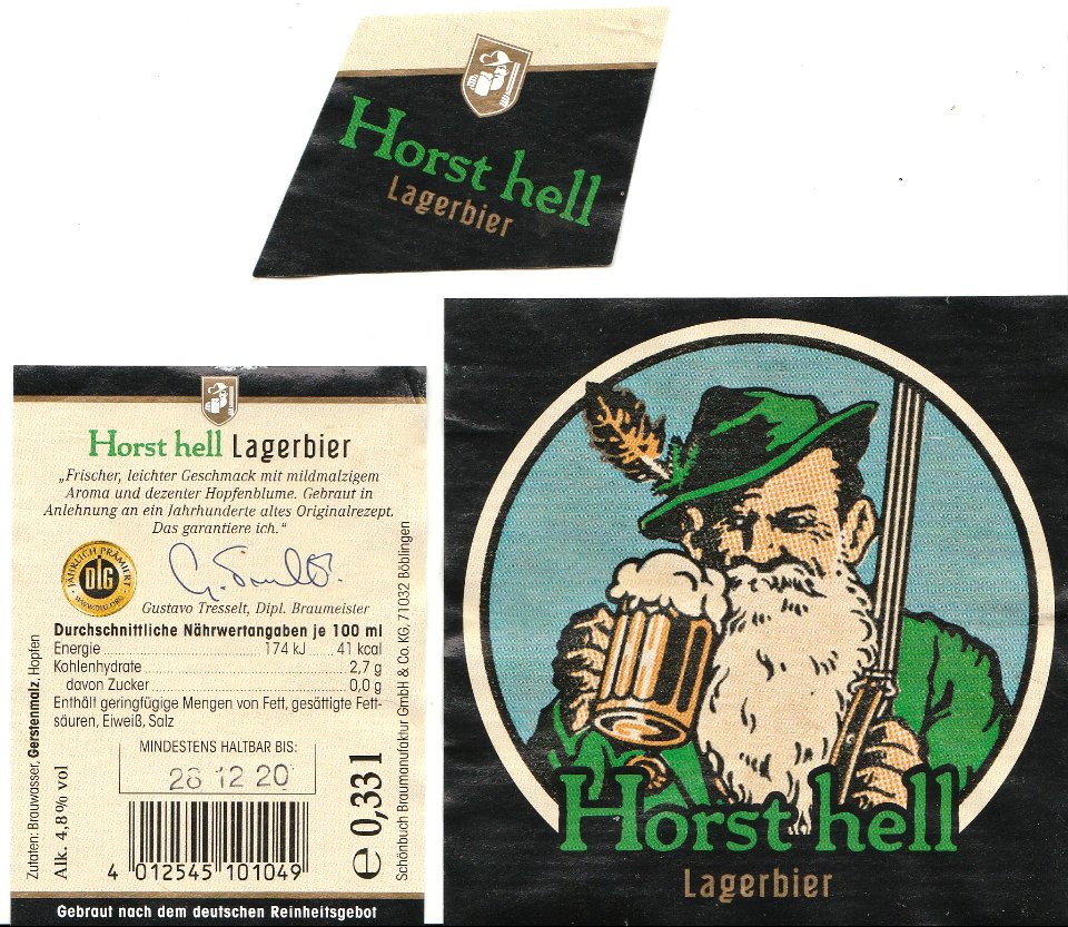 Schönbuch Braumanufaktur GmbH & Co. KG - Horst hell Lagerbier