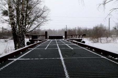 Schöneberger Südgelände with snow 2021-02-08 23