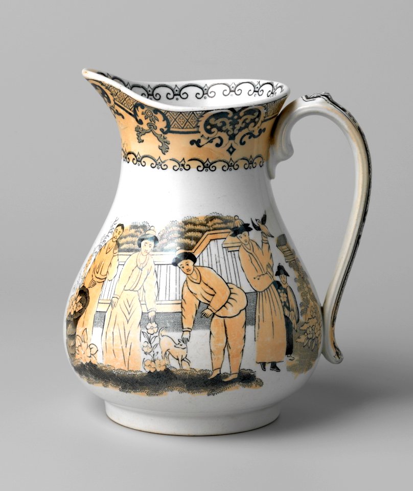 Schenkkan in chinoiseriestijl (1879), Petrus Regout & Co