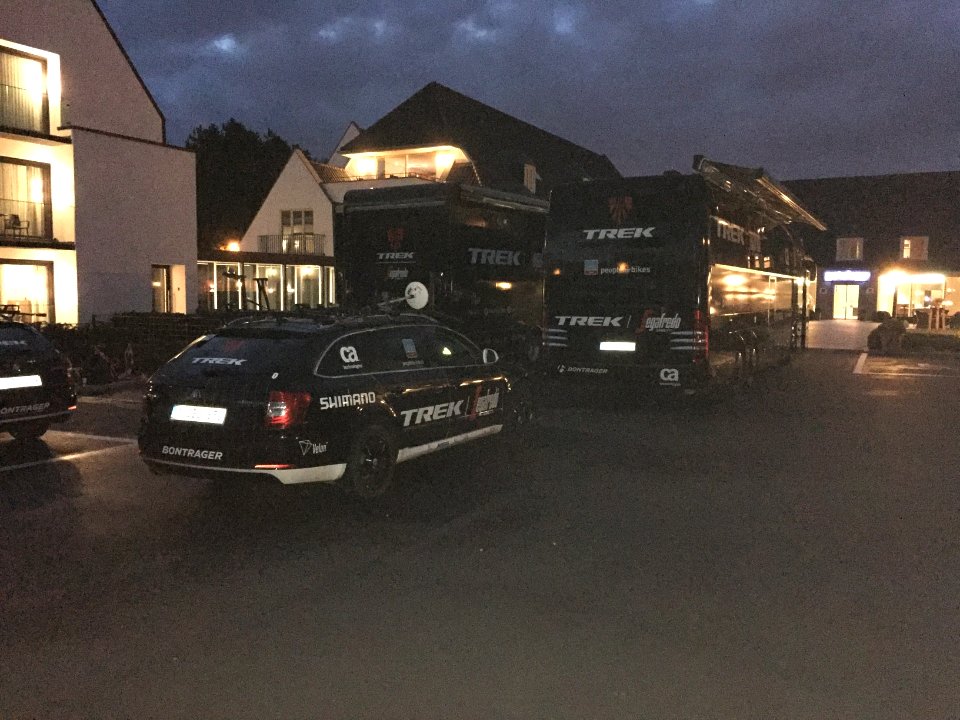 Scheldeprijs 2016 - Team Trek-Segafredo at Bruges Hotel - Brugge