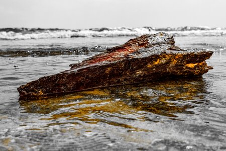 Beach waste broken