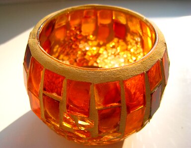 Tiffany glass mosaic deco