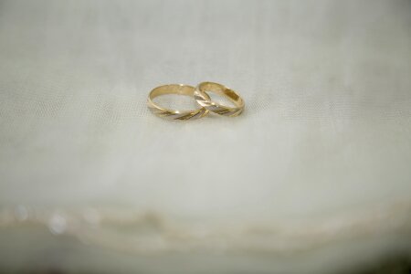 Love wedding ring gold photo