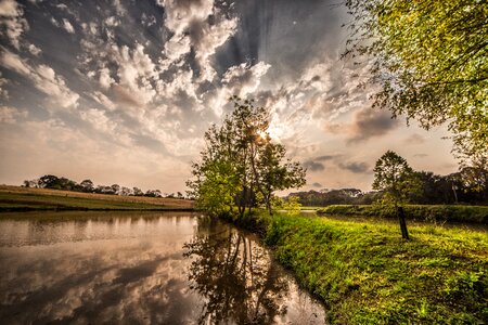 Landscape green grass photo