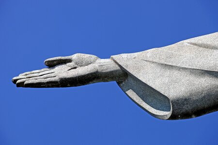 Christ the redeemer hand detail
