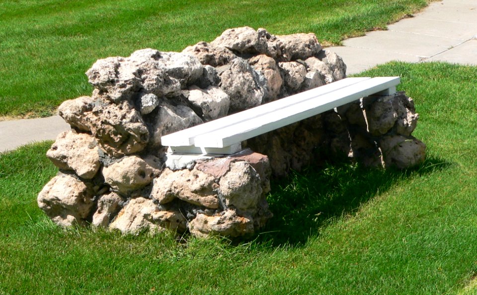 Sawhill Memorial Park (St. Francis, KS) bench 2