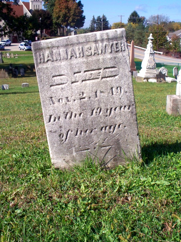 Sawyer (Hannah), Bethel Cemetery, 2015-10-15, 01
