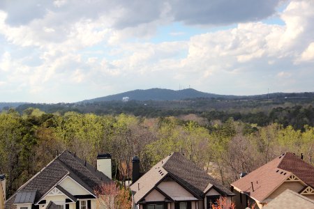 Sawnee Mountain viewed from Habersham Villa Drive, March 2017 2 photo